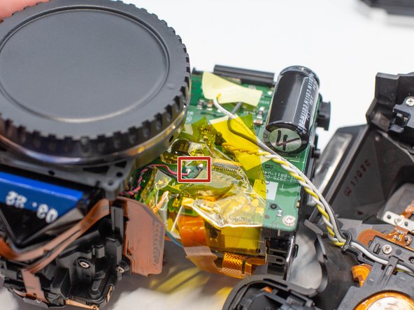 Canon EOS Rebel T3 Shutter Assembly Replacement, Desoldering Shutter Assembly Cable: stap 0, afbeelding 3 van 3
