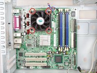 Removing HP Compaq dx2000MT CPU Cooler