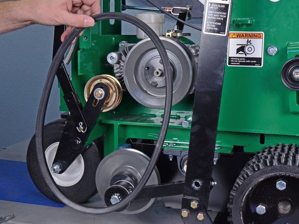 Classen Sod Cutter HSC18AHD 2018 Lower V-Belt Replacement: crwdns2935265:016crwdnd2935265:02crwdnd2935265:02crwdne2935265:0