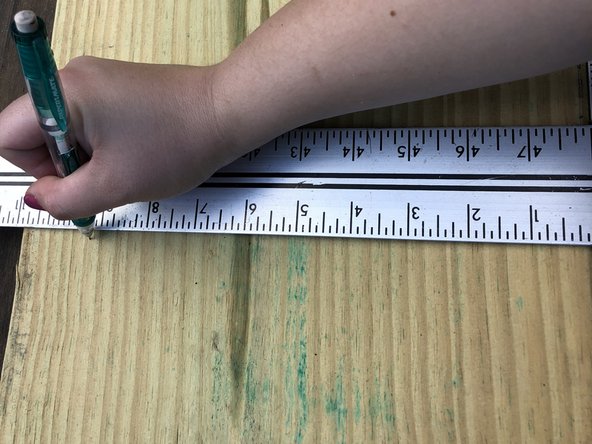 For the best results, use a ruler to connect your marks into a straight line.