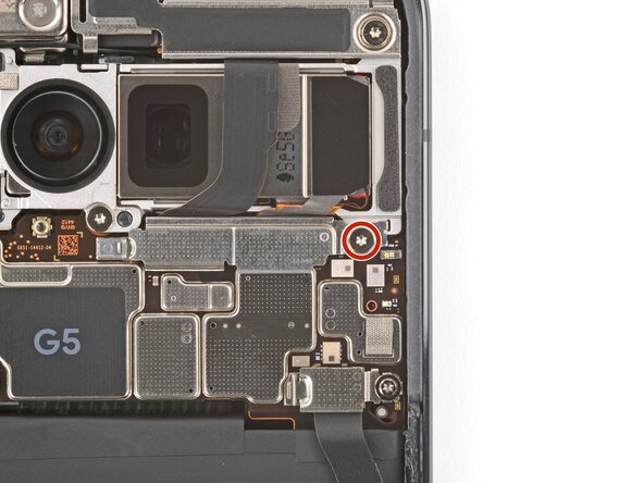 Google Pixel 10 Pro 5G mmWave Antenna Replacement, Remove the front camera connector cover: crwdns2935265:016crwdnd2935265:01crwdnd2935265:02crwdne2935265:0