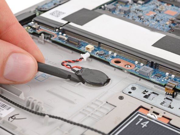 HP EliteBook 840 Aero G8 RTC Battery Replacement, Remove the RTC battery: crwdns2935265:011crwdnd2935265:02crwdnd2935265:03crwdne2935265:0