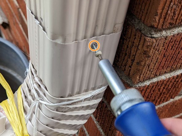 How to Replace a Damaged Gutter Segment: step 7, image 2 of 3