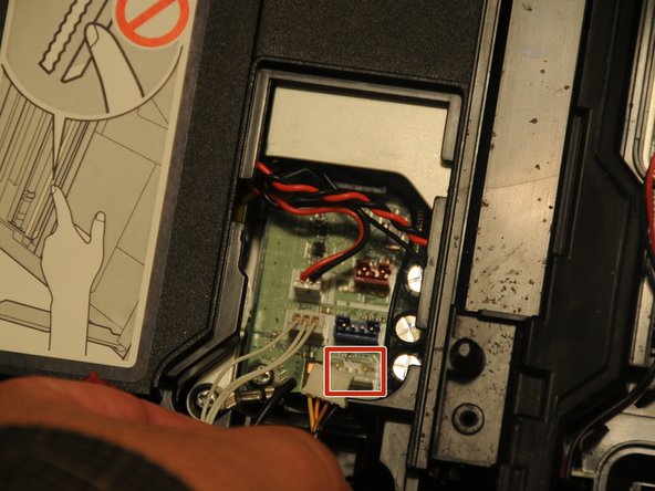 Brother MFC-490CW Print head Replacement, Removing left set of power cables: crwdns2935265:07crwdnd2935265:02crwdnd2935265:03crwdne2935265:0