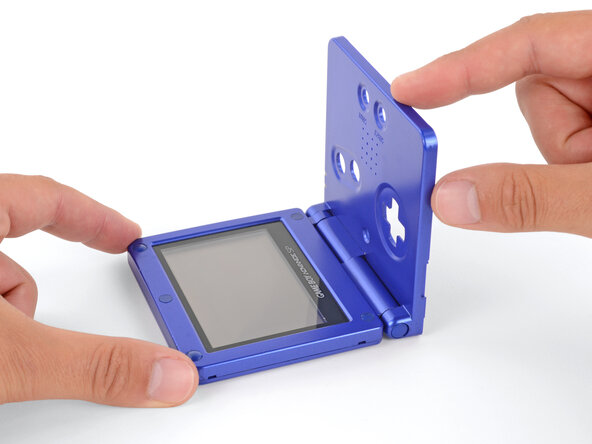 How to Reshell Your Game Boy Advance SP, Open your Game Boy: crwdns2935265:018crwdnd2935265:01crwdnd2935265:01crwdne2935265:0