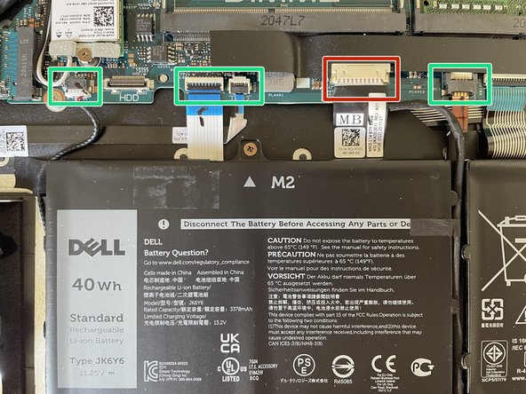 Dell Latitude 3510 Keyboard Replacement, Battery removal: crwdns2935265:03crwdnd2935265:02crwdnd2935265:03crwdne2935265:0