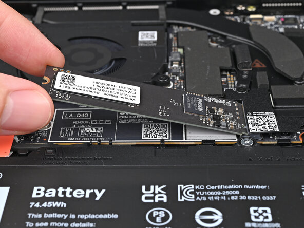Framework Laptop 13 Pro Mainboard Replacement, Remove the SSD: step 15, image 1 of 2