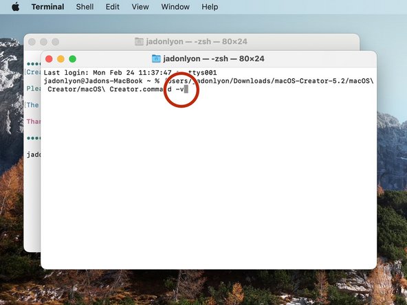 How to use the macOS Creator, Running in Verbose or Safe Mode: 步骤 21 中的图像 2，3