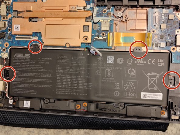 ASUS Chromebook CR1 (CR1100) Teardown, Remove battery: crwdns2935265:03crwdnd2935265:02crwdnd2935265:03crwdne2935265:0