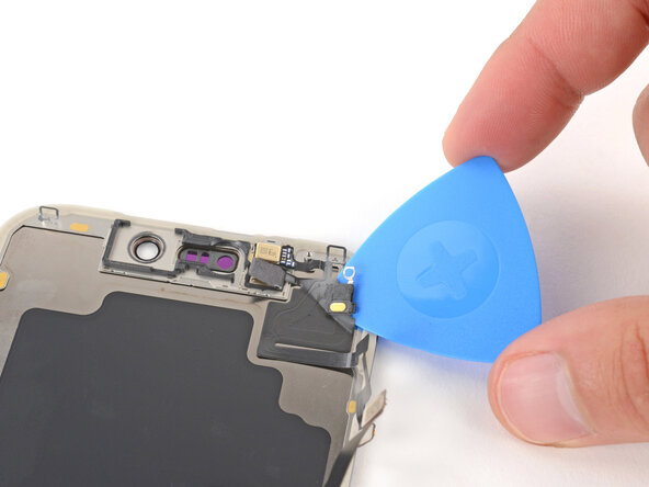 iPhone 17 Pro Screen Replacement, Remove the sensors: crwdns2935265:028crwdnd2935265:02crwdnd2935265:03crwdne2935265:0