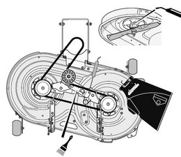 Craftsman riding lawn 2025 mower belt diagram