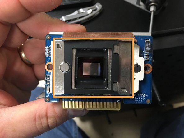 UF55 Smart Projector DMD Chip Replacement, Remove DMD chip & heat sink: step 11, image 3 of 3