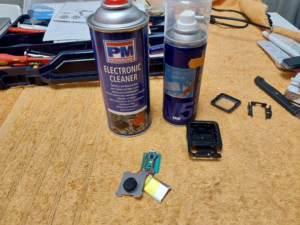 Intermittent ON/OFF Push Button Fault, Push Button Repair, Mini Square Chinese Flashlight: step 5, image 1 of 2