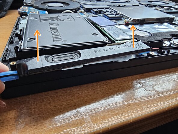 Lenovo Legion Y530-15ICH Upper Case with Keyboard Replacement, Remove the speaker: crwdns2935265:04crwdnd2935265:02crwdnd2935265:03crwdne2935265:0