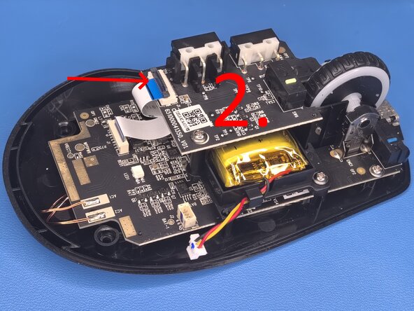 Hyperx Pulsfire Dart - Wireless Gaming Mouse Rotary encoder/scroll wheel Replacement, Removing 1.st PCB - Part 1: crwdns2935265:04crwdnd2935265:02crwdnd2935265:03crwdne2935265:0