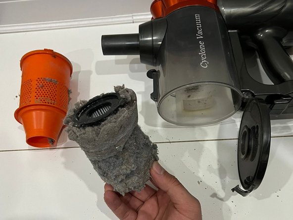 Iwoly V600掃除機の空気清浄フィルターの交換: 手順 3、 2の画像 2