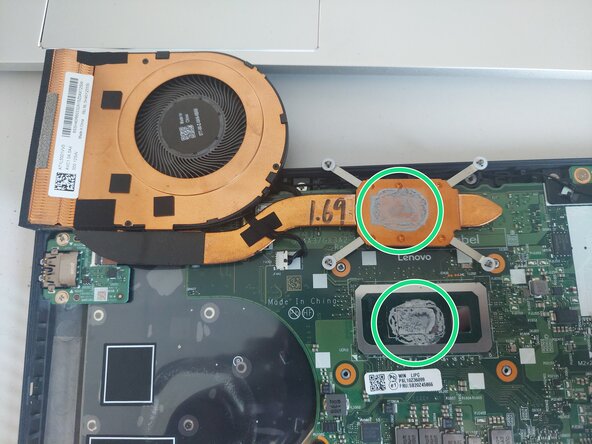 Lenovo ThinkPad T14s Gen 1 Thermal Paste Replacement, Changing the thermal paste.: crwdns2935265:02crwdnd2935265:02crwdnd2935265:02crwdne2935265:0