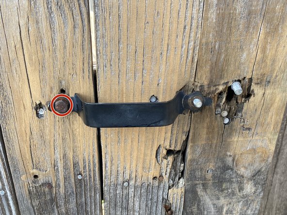 How to Fix a Loose Gate Latch on a Wooden Gate: step 6, image 1 of 3
