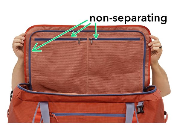 Zipper Identification, Separating and non-separating: stap 0, afbeelding 3 van 3