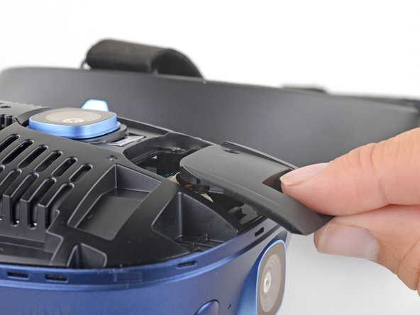 HTC Vive Cosmos Motherboard Replacement, Remove the camera connector covers: crwdns2935265:013crwdnd2935265:02crwdnd2935265:03crwdne2935265:0