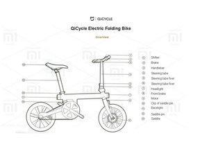 Xiaomi qicycle electric clearance folding bike