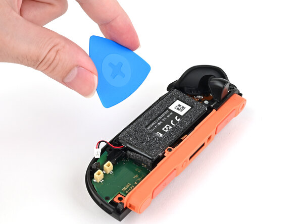 Joy-Con 2 (Right) Battery Replacement, Remove the battery: crwdns2935265:012crwdnd2935265:01crwdnd2935265:02crwdne2935265:0