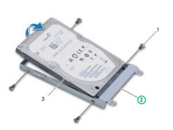 Dell Inspiron 15z 1570 Hard Drive Replacement, Placing the Hard Drive: crwdns2935265:05crwdnd2935265:02crwdnd2935265:02crwdne2935265:0