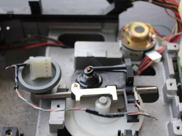 Apple Disk II Floppy Disk Subsystem Teardown and Optical Drive Conversion, Remove silver tray: step 12, image 1 of 1