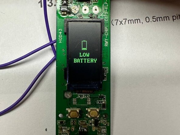 Smoant Pasito 2 Battery Replacement and Circuit Repair, Diagnostics: low battery error: crwdns2935265:05crwdnd2935265:01crwdnd2935265:03crwdne2935265:0