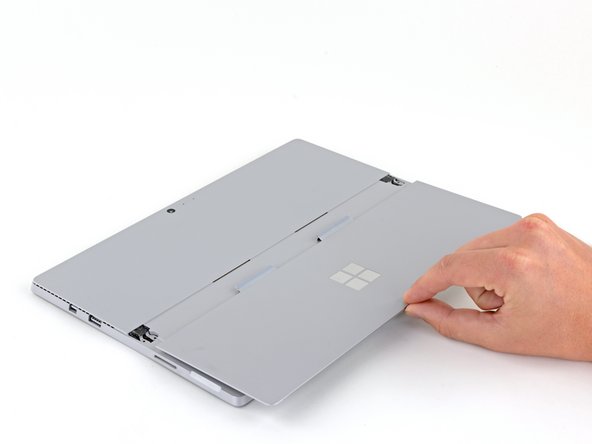 Microsoft Surface Pro 4 Kickstand Replacement, Remove the kickstand: crwdns2935265:04crwdnd2935265:02crwdnd2935265:03crwdne2935265:0