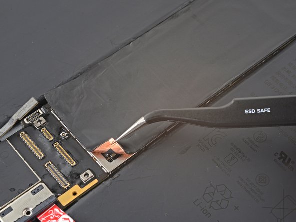 iPad Pro 11" 3rd Gen Battery Replacement, Peel back the bottom logic board shielding: crwdns2935265:078crwdnd2935265:02crwdnd2935265:03crwdne2935265:0