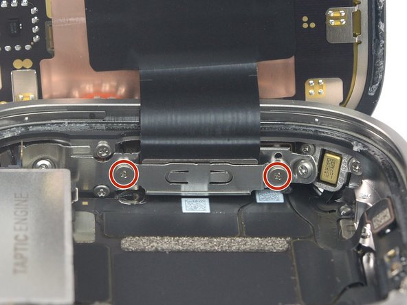 Apple Watch Ultra Screen Replacement, Unfasten the display cable bracket screws: crwdns2935265:020crwdnd2935265:02crwdnd2935265:02crwdne2935265:0