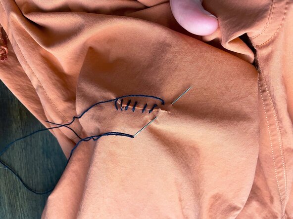 Whip Stitch on a Tear, Finish the stitch: crwdns2935265:06crwdnd2935265:02crwdnd2935265:03crwdne2935265:0