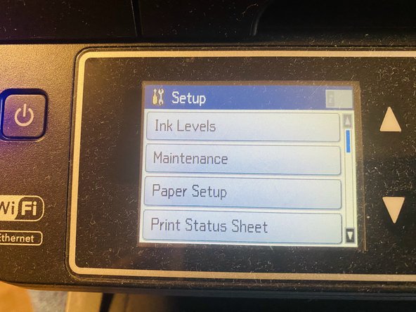 Epson Workforce 2760 Printer Head Repair, Printer Settings: step 2, image 1 of 3