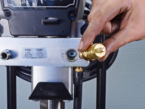 Titan Airless Sprayer IMPACT 410 Bypass Valve Assembly Replacement, Remove the bypass valve assembly: crwdns2935265:06crwdnd2935265:02crwdnd2935265:02crwdne2935265:0