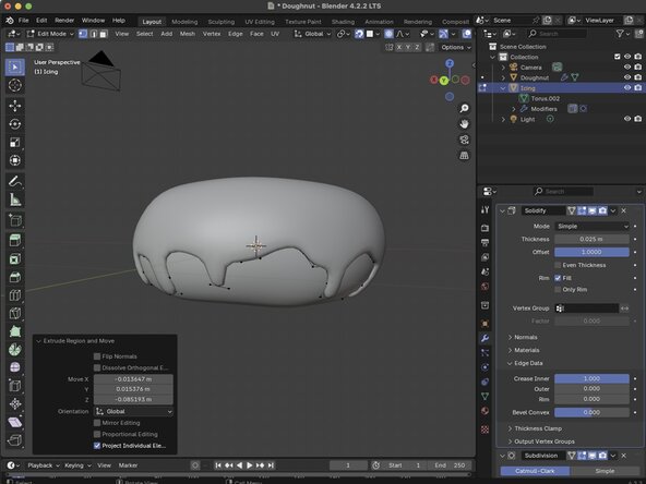 Basic Modeling, Using Extrusion: crwdns2935265:017crwdnd2935265:03crwdnd2935265:03crwdne2935265:0