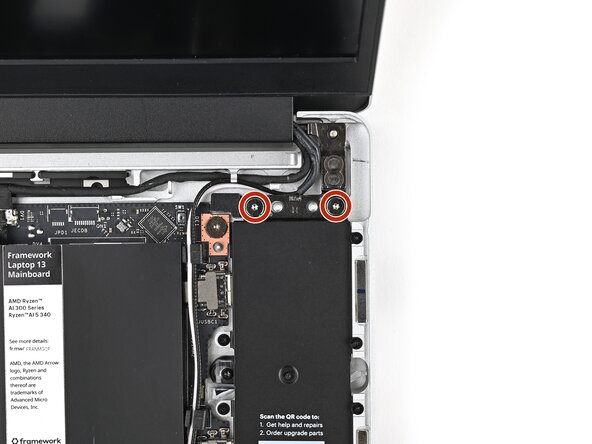 Framework Laptop 13 Pro Bottom Cover Upgrade Kit, Install the Hinge screws: step 43, image 3 of 3