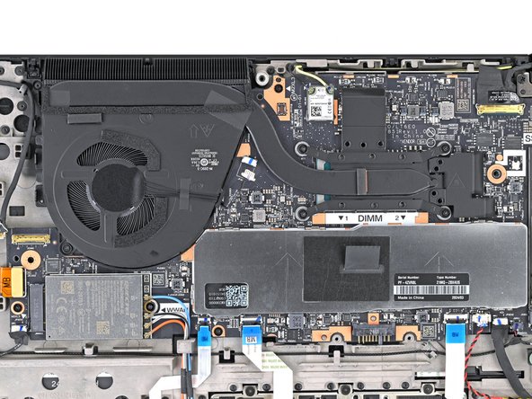 Lenovo ThinkPad T16 Gen 3 Fan and Heatsink Assembly Replacement, Loosen the fan and heatsink screws: stap 0, afbeelding 2 van 2