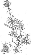 craftsman riding mower front wheel alignment