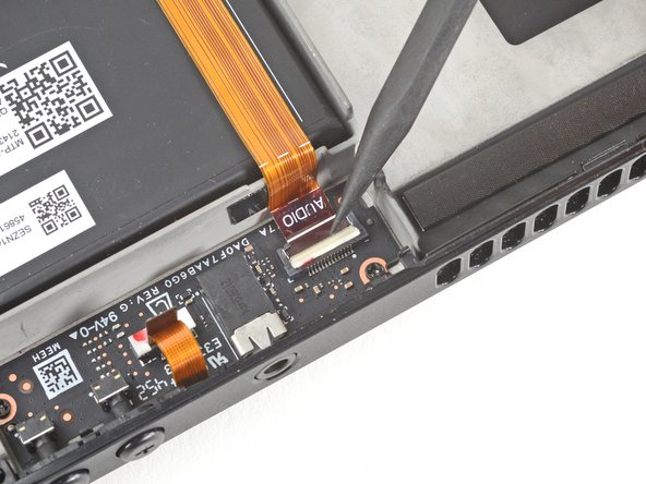 Steam Deck Front Shell Replacement, Disconnect the audio cable: crwdns2935265:058crwdnd2935265:02crwdnd2935265:02crwdne2935265:0