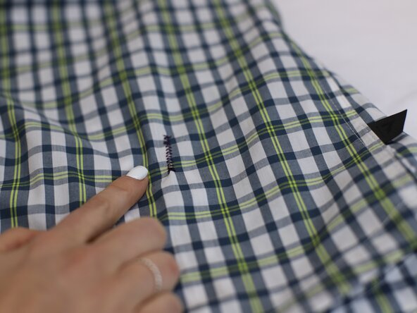 How to repair a hole in woven textile (using a sewing machine), Finished and Ready!: step 5, image 1 of 3
