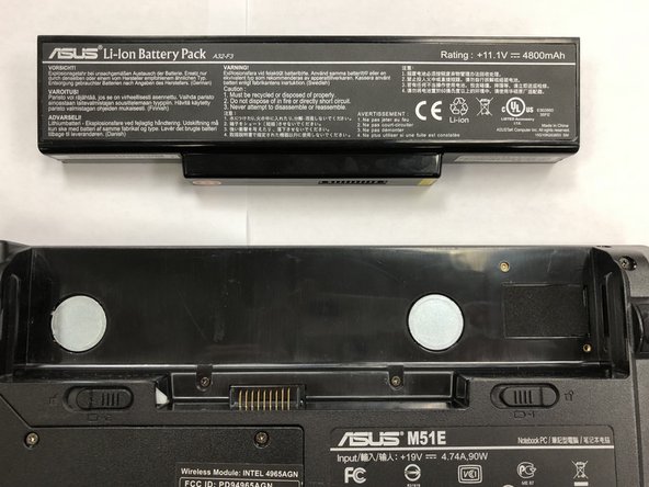 Asus M51E-B2  Battery Replacement: crwdns2935265:03crwdnd2935265:02crwdnd2935265:02crwdne2935265:0