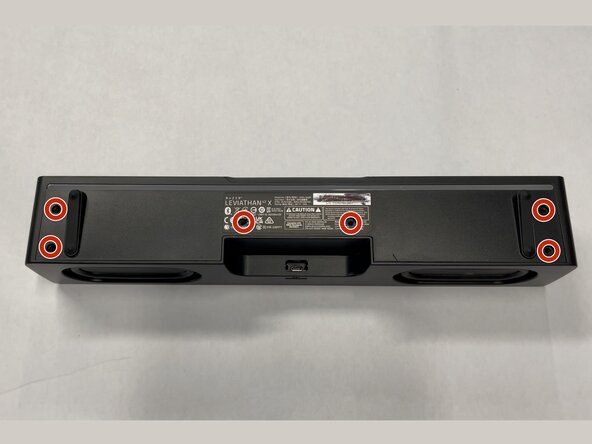 Razer Leviathan V2 X Disassembly Guide, Bottom Cover Screws: crwdns2935265:09crwdnd2935265:01crwdnd2935265:02crwdne2935265:0