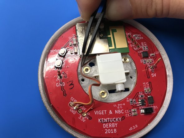 NBC Kentucky Derby Brooch Teardown, Assemble enclosure: step 4, image 2 of 3