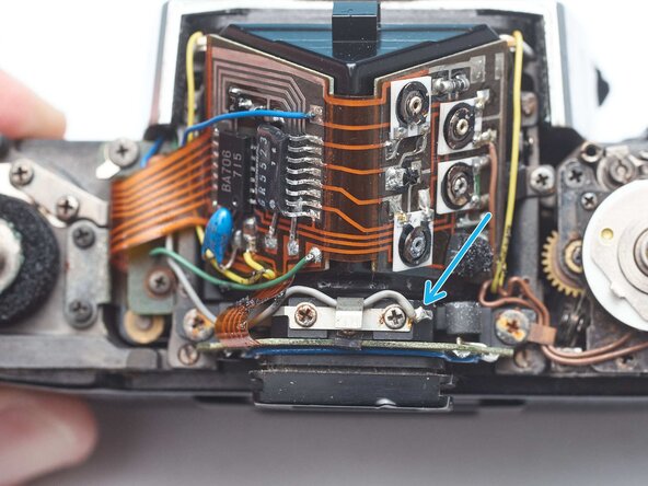 Pentax MX Viewfinder Disassembly, Unsolder connections: step 5, image 3 of 3
