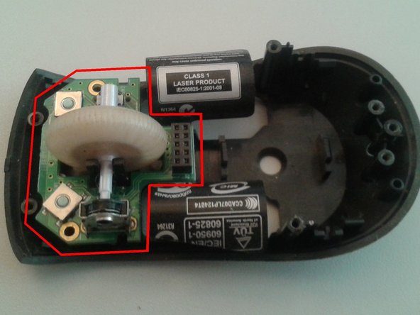 Microsoft Bluetooth Notebook Mouse 5000 Central wheel button switch Fix, Remove the wheel secondary circuit board: crwdns2935265:09crwdnd2935265:02crwdnd2935265:03crwdne2935265:0