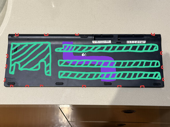 Logitech TK820 Keyboard Disassembly Guide, Heat gun + prise open: step 3, image 1 of 3