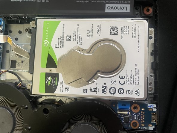 Lenovo IdeaPad Gaming 3 15ARH-334 HDD Replacement, Mounting the HDD: crwdns2935265:05crwdnd2935265:02crwdnd2935265:02crwdne2935265:0