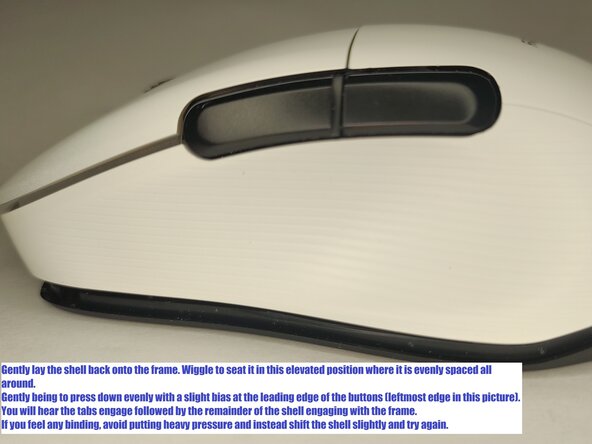 Roccat Kone Pro Air - Scroll Mechanism Cleaning, Reassembly: crwdns2935265:05crwdnd2935265:01crwdnd2935265:02crwdne2935265:0