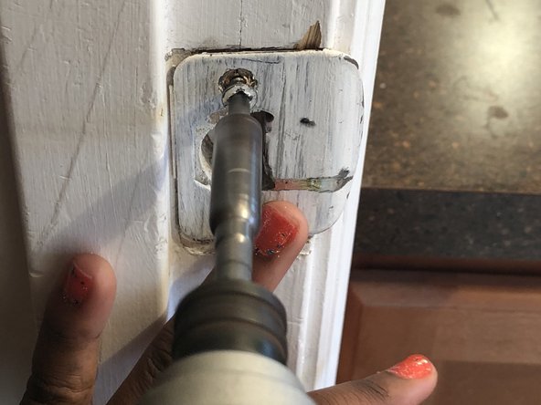 How to fix a Bathroom Door that Will Not Latch: step 12, image 1 of 1